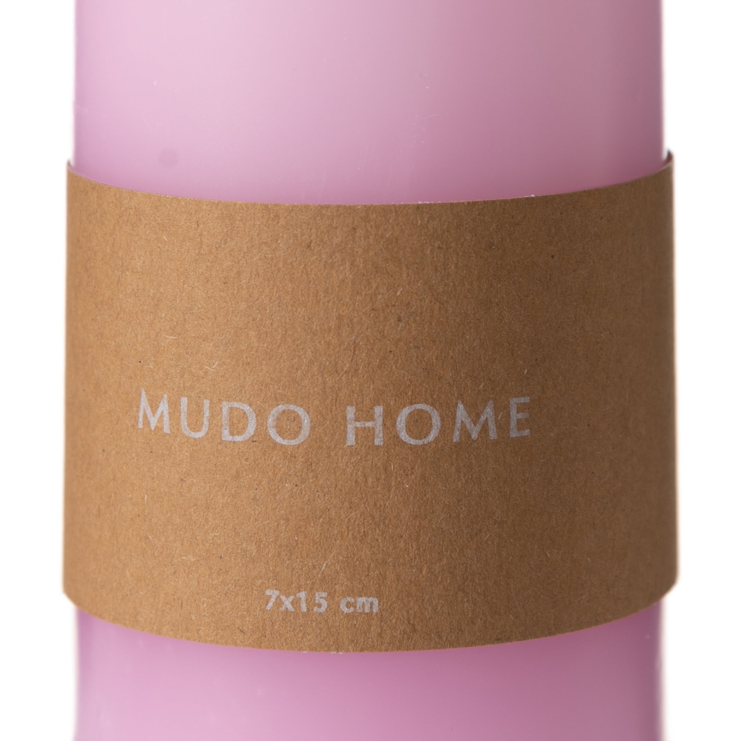 SÜTUN MUM PEMBE 7X15 CM