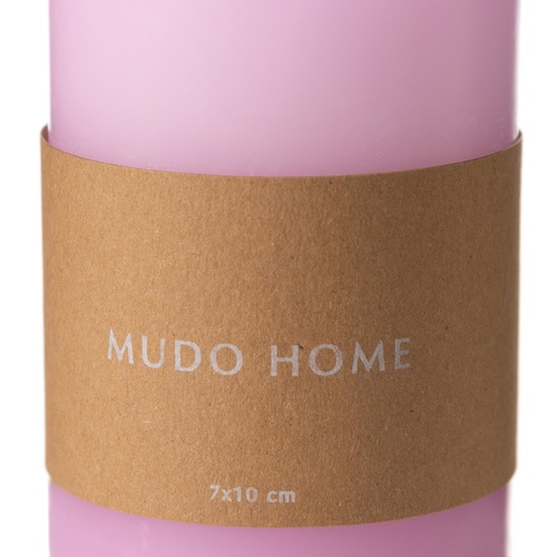 SÜTUN MUM PEMBE 7X10 CM