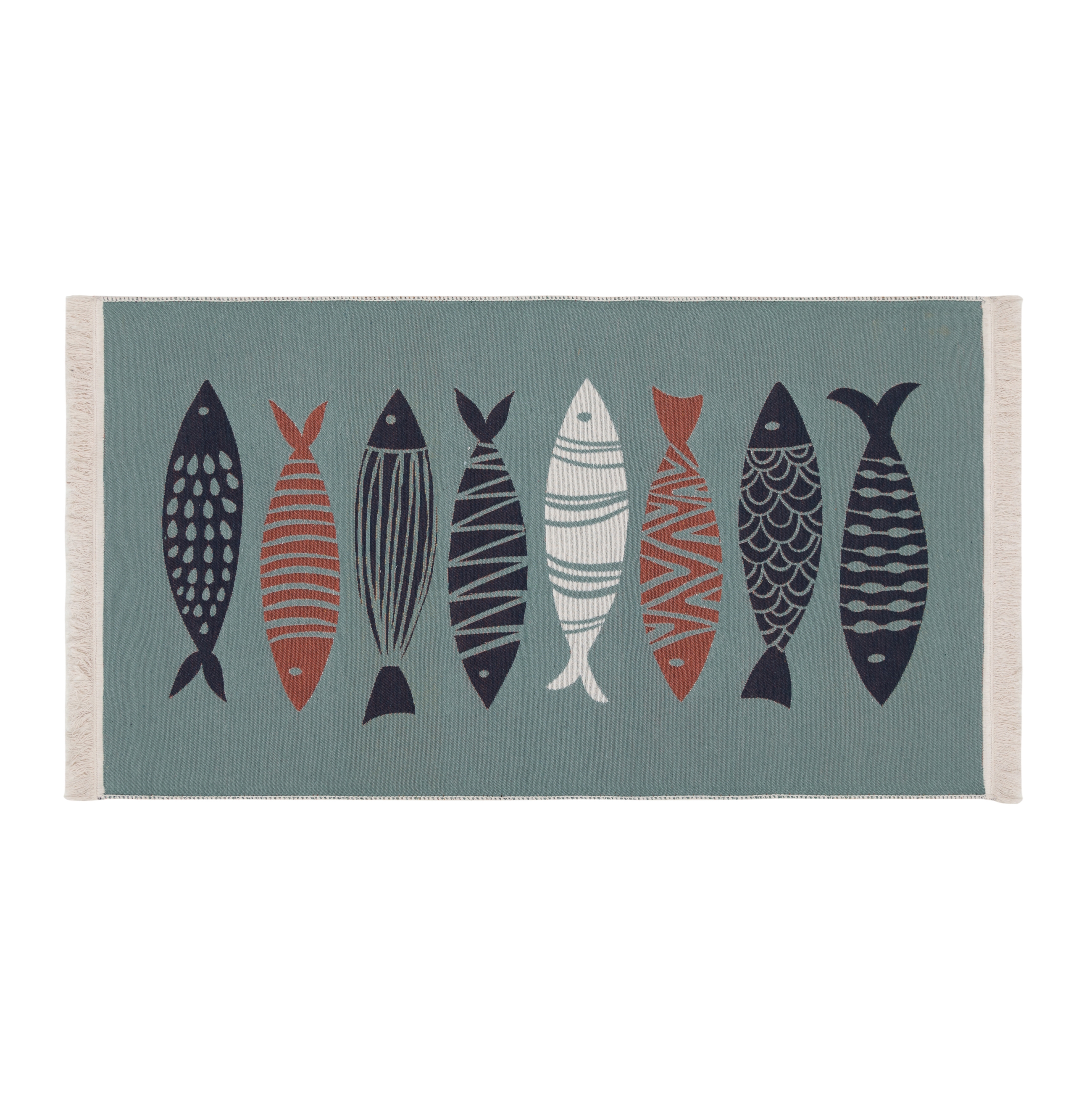 LARISSA RENKLİ FISH KİLİM LACİVERT 80X150 CM