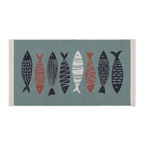 LARISSA RENKLİ FISH KİLİM LACİVERT 80X150 CM