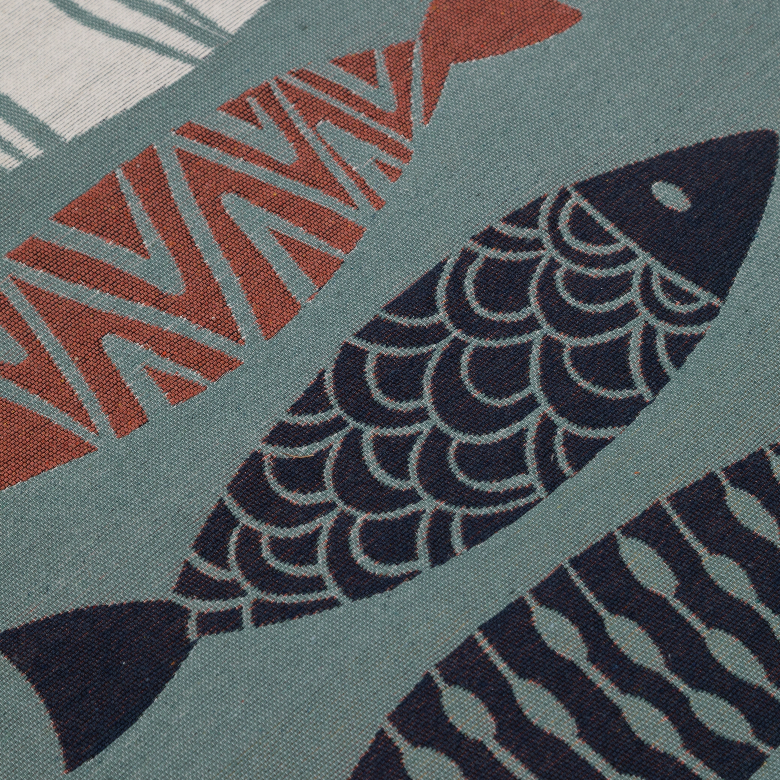 LARISSA RENKLİ FISH KİLİM LACİVERT 80X150 CM