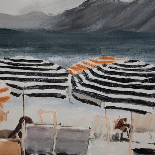 MAREA ÇERÇEVELİ YAĞLIBOYA TABLO 90X120 CM