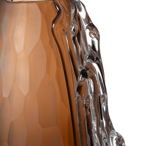 CRYSTA AMBER  CAM VAZO 18X11X30 CM