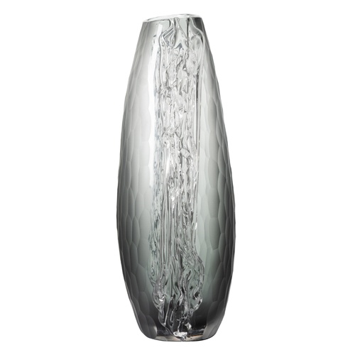 CRYSTA GRİ VAZO 23X14X38 CM