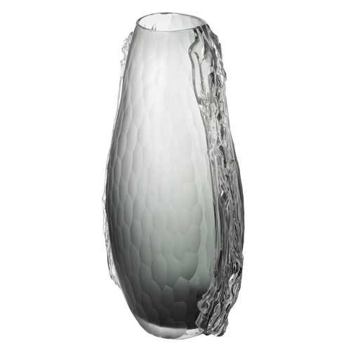 CRYSTA GRİ VAZO 23X14X38 CM