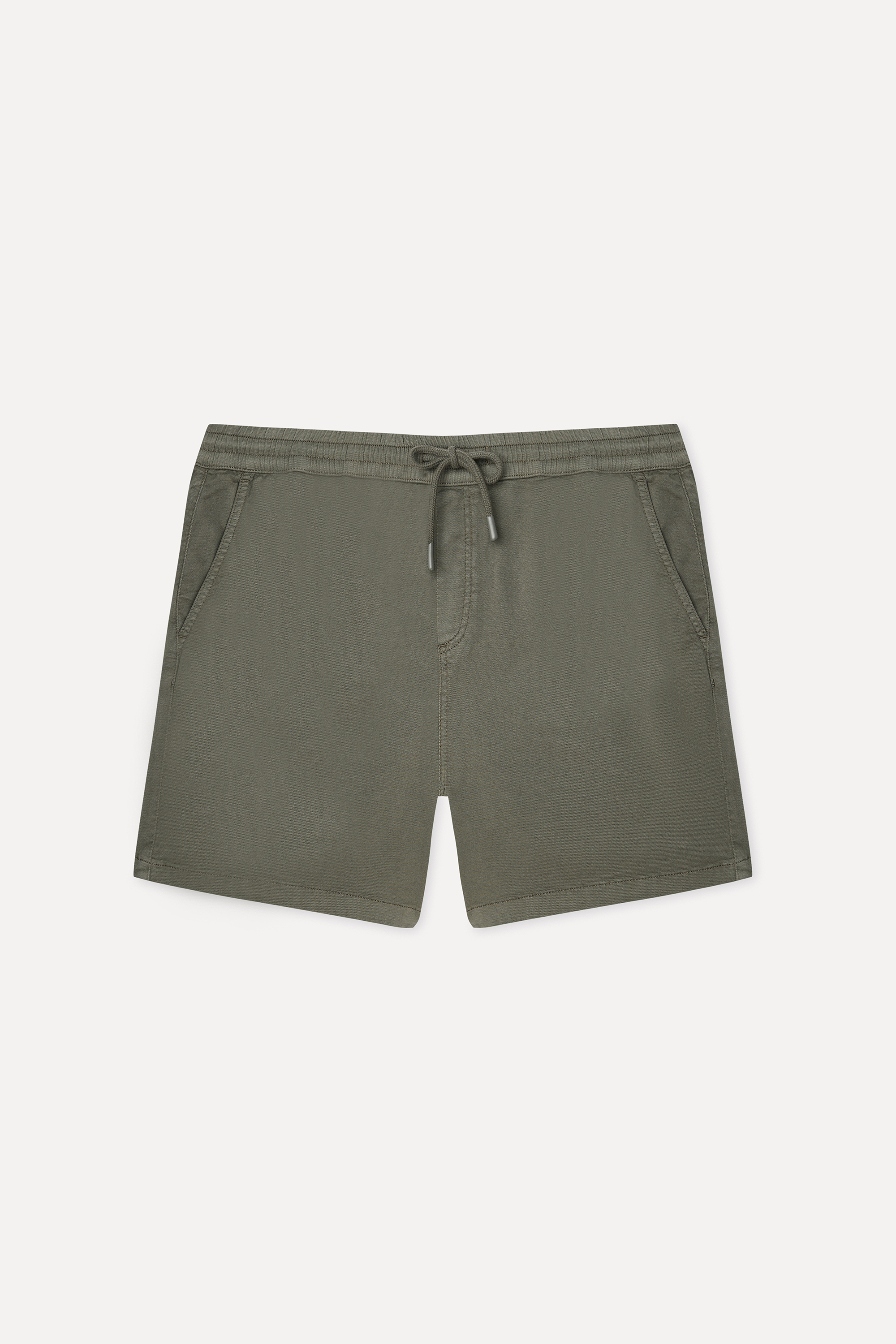 Erkek Haki Straight Fit Şort