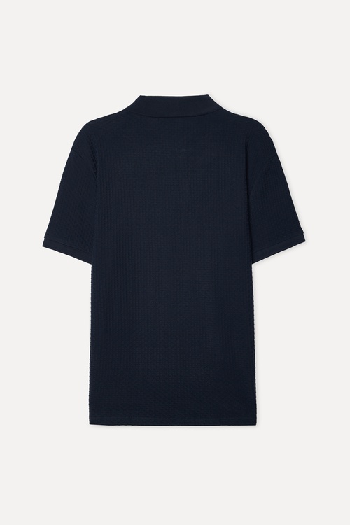 Erkek Lacivert Comfort Fit Polo Yaka T-Shirt