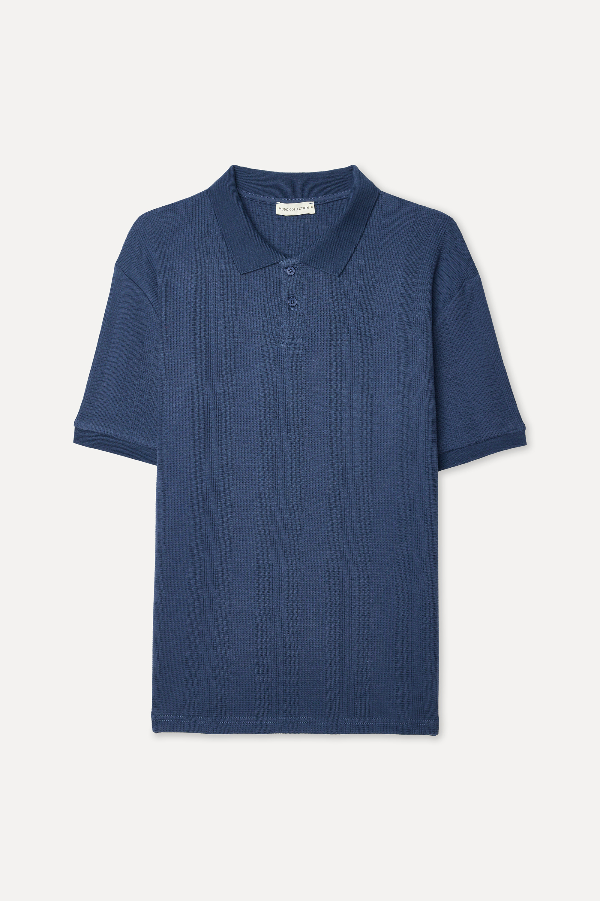 Erkek İndigo Comfort Fit Polo Yaka T-Shirt