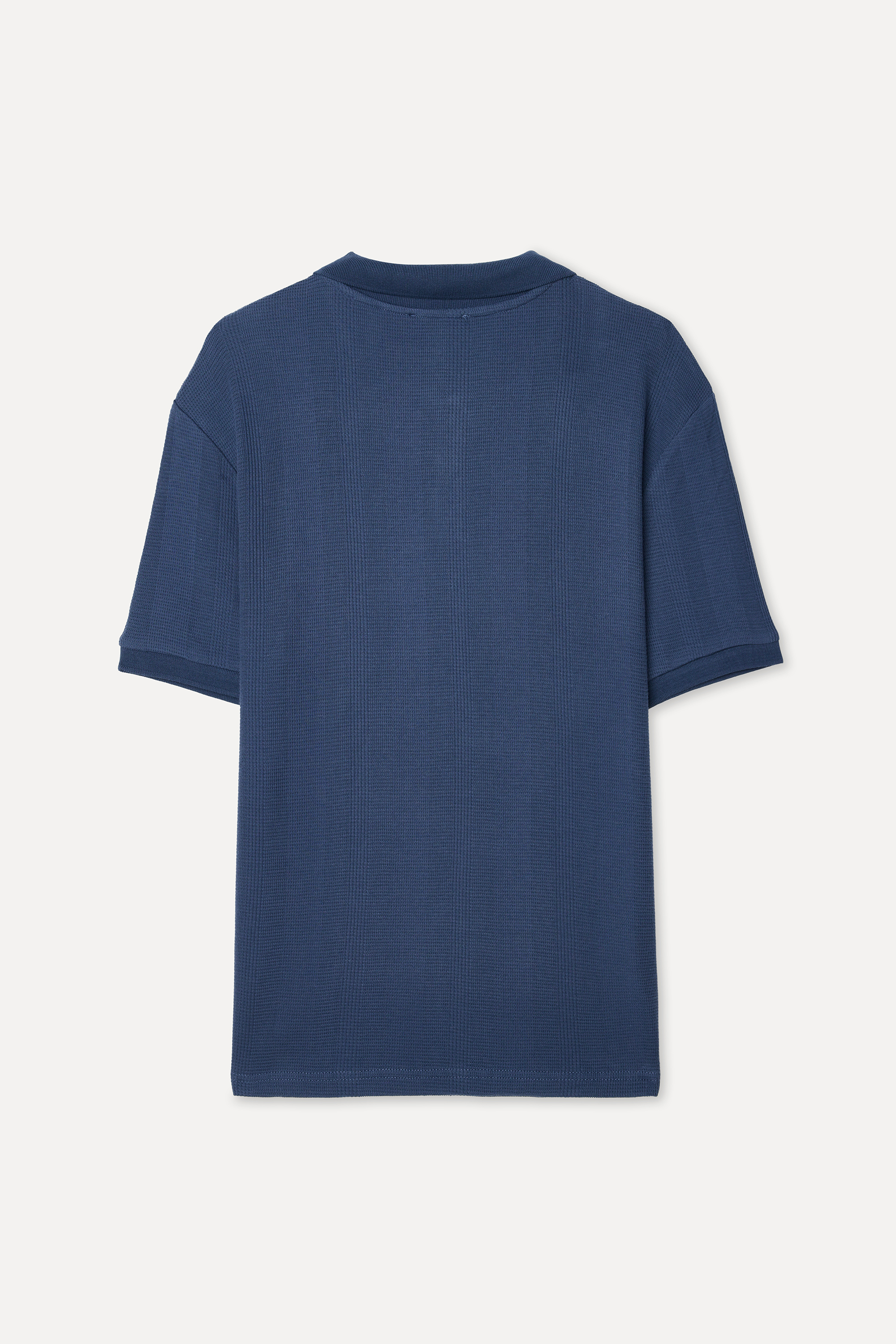 Erkek İndigo Comfort Fit Polo Yaka T-Shirt