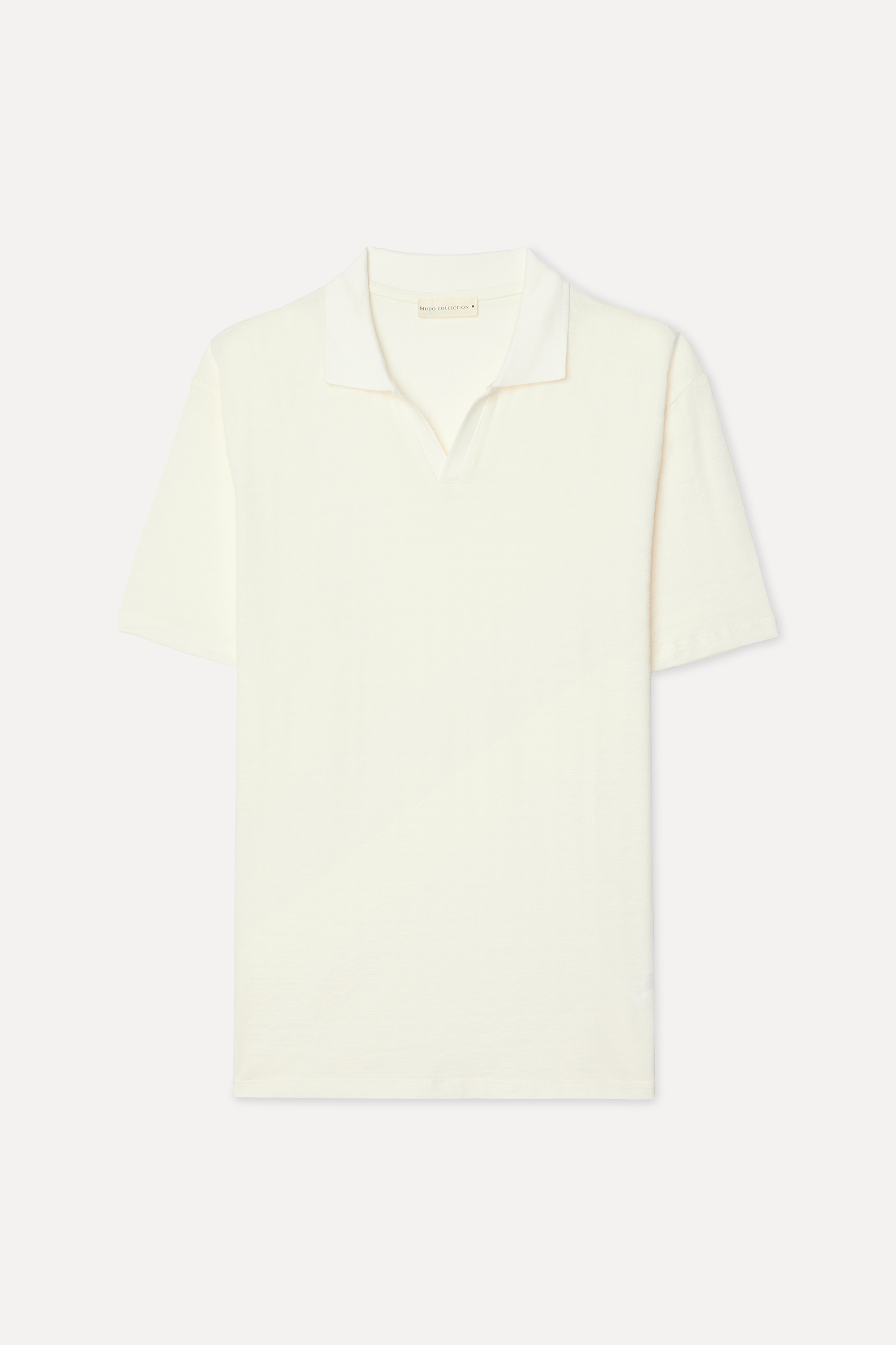 Erkek Kırık Beyaz Polo Yaka T-Shirt