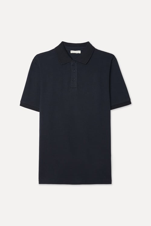  Erkek Lacivert Polo Yaka T-Shirt