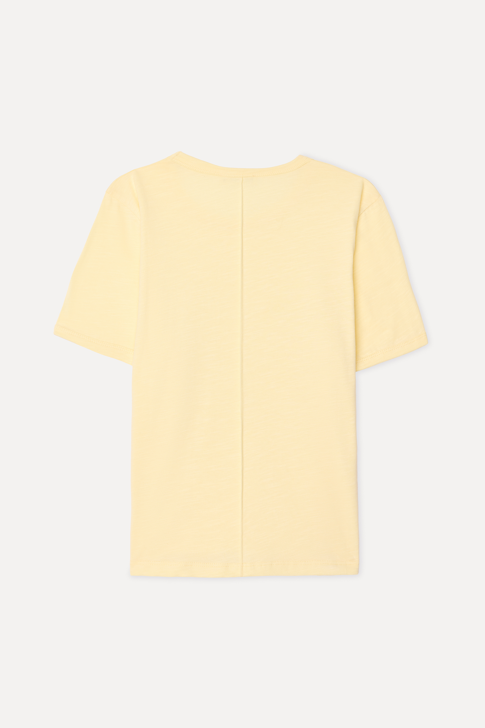 Kadın Sarı Bisiklet Yaka T-Shirt