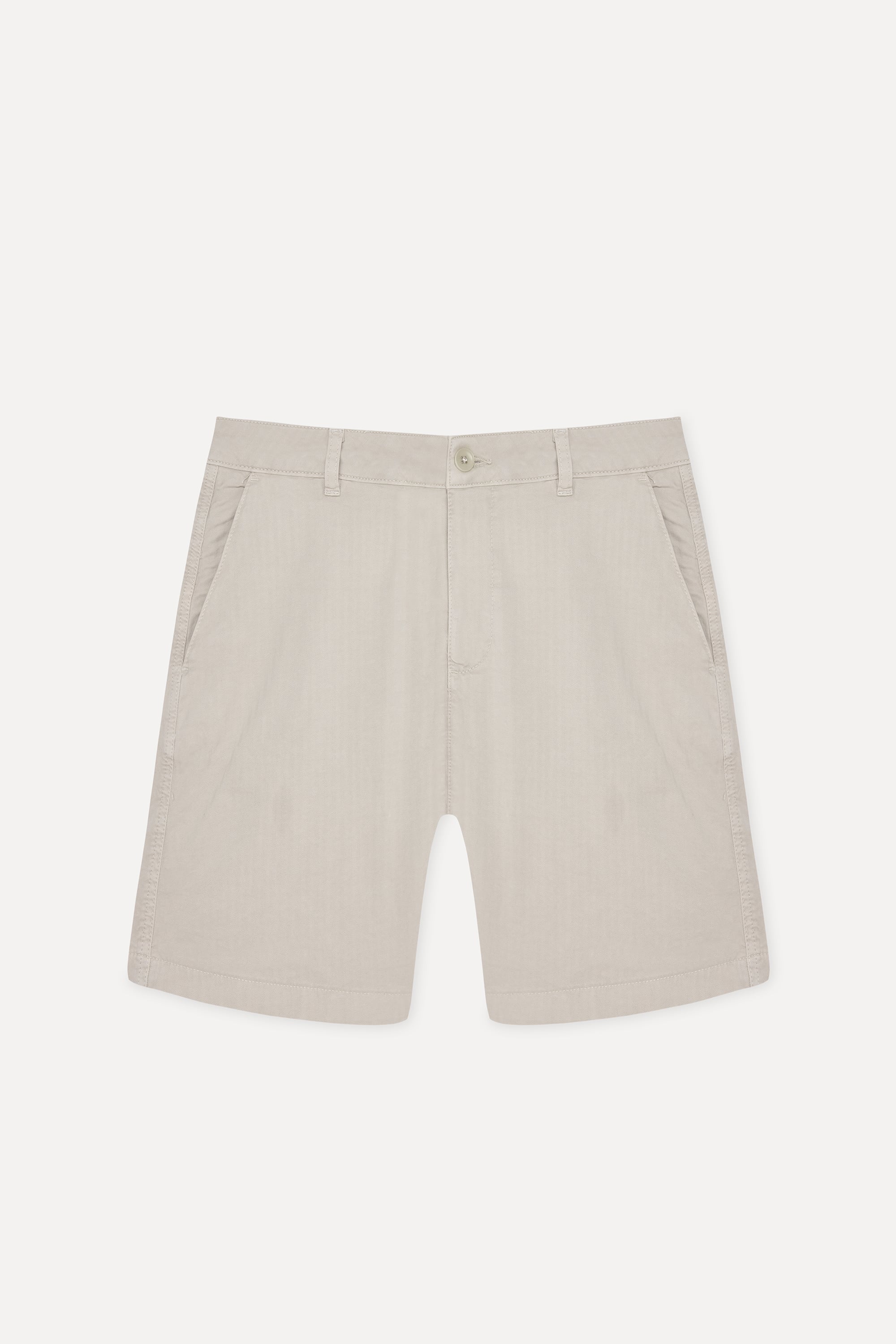 Mudo Erkek Bej Rengi Straight Fit Chino Şort