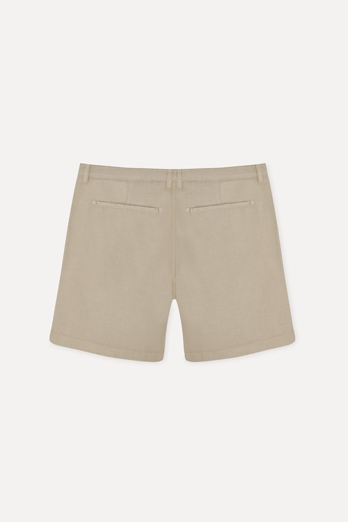 Erkek Bej Rengi Straight Fit Chino Şort