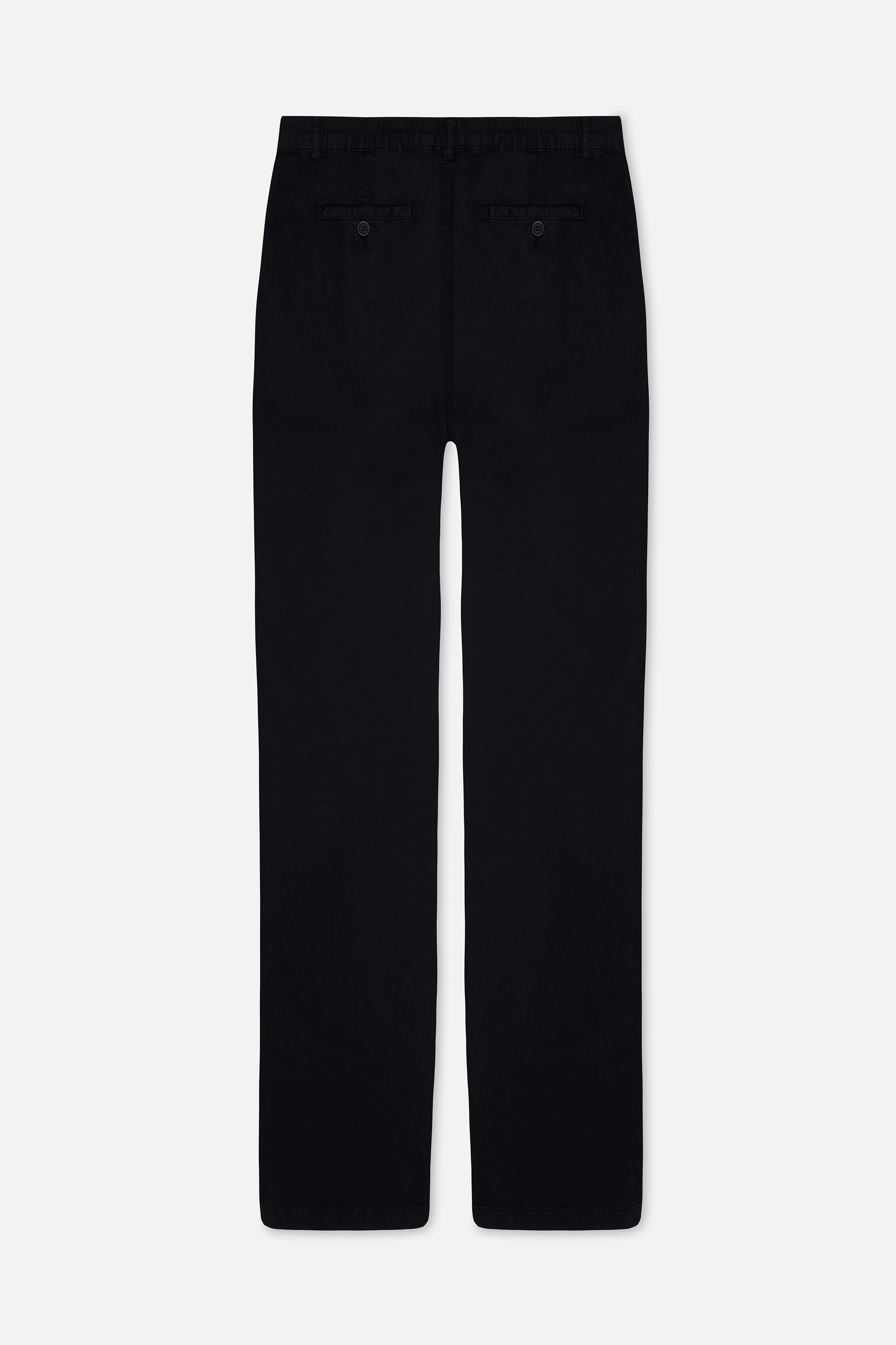 Erkek Siyah Straight Fit Chino Pantolon