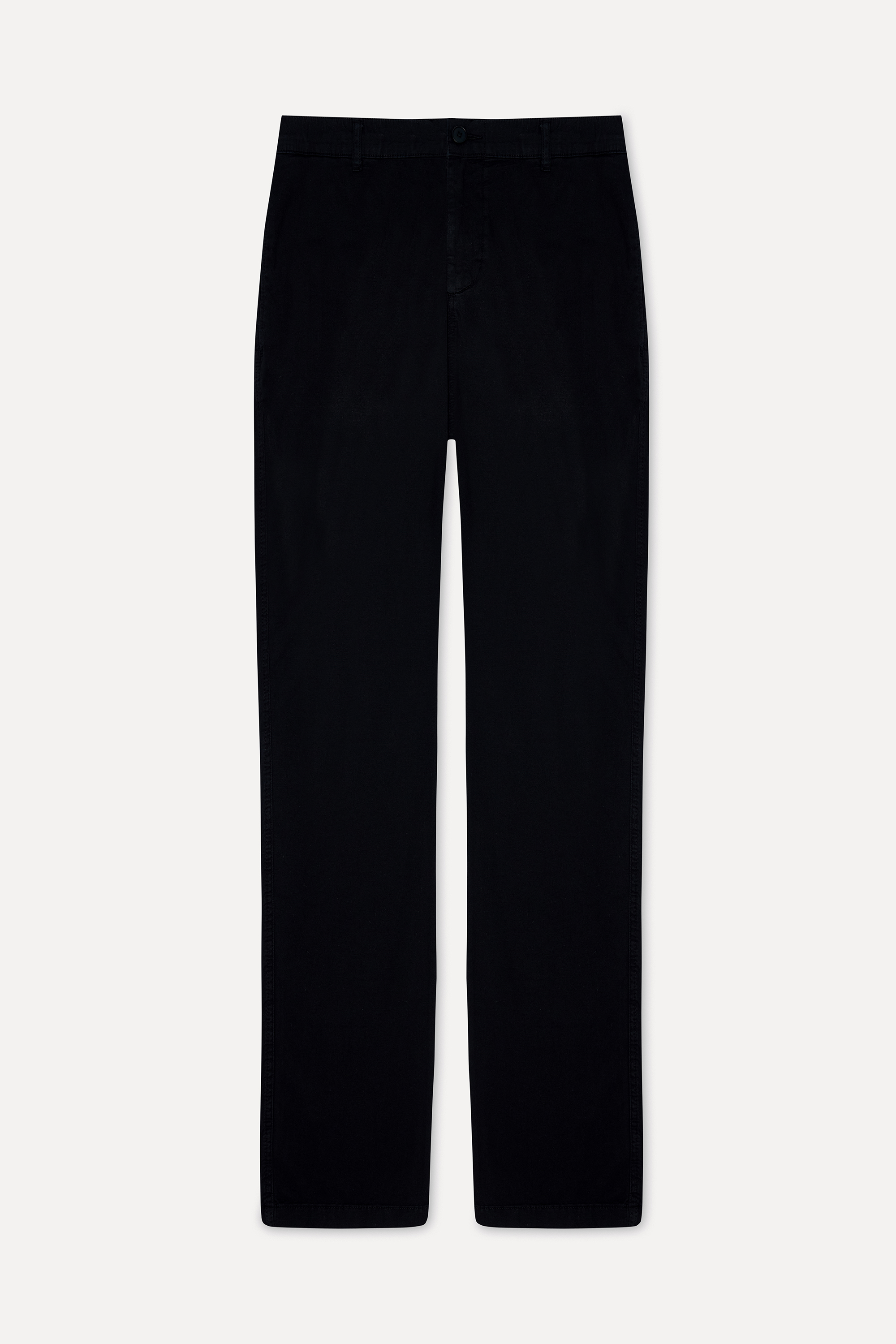Erkek Siyah Straight Fit Chino Pantolon