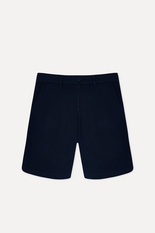  Erkek Lacivert Straight Fit Şort