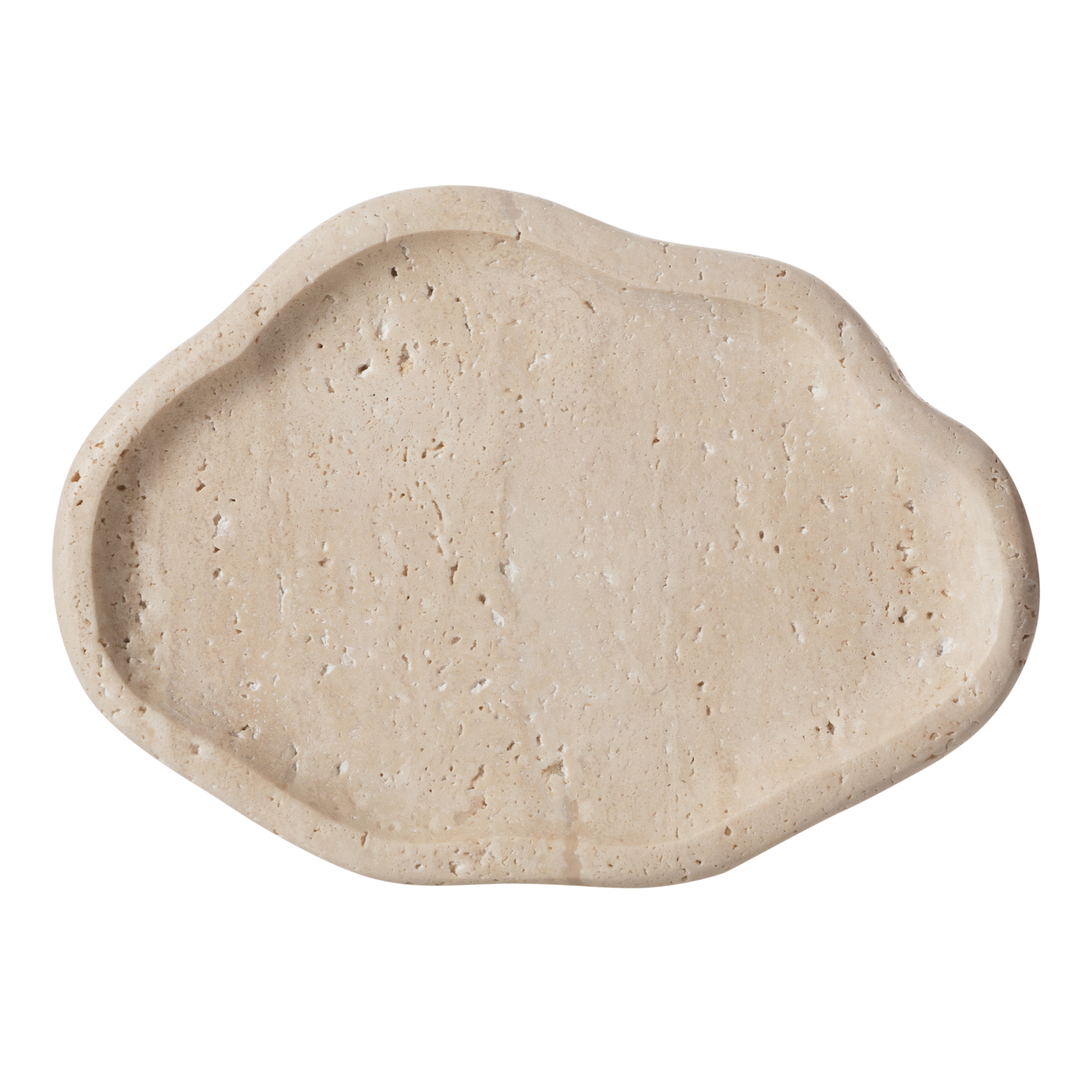 TRAVERTEN DEKORATİF TABAK 17x25 CM