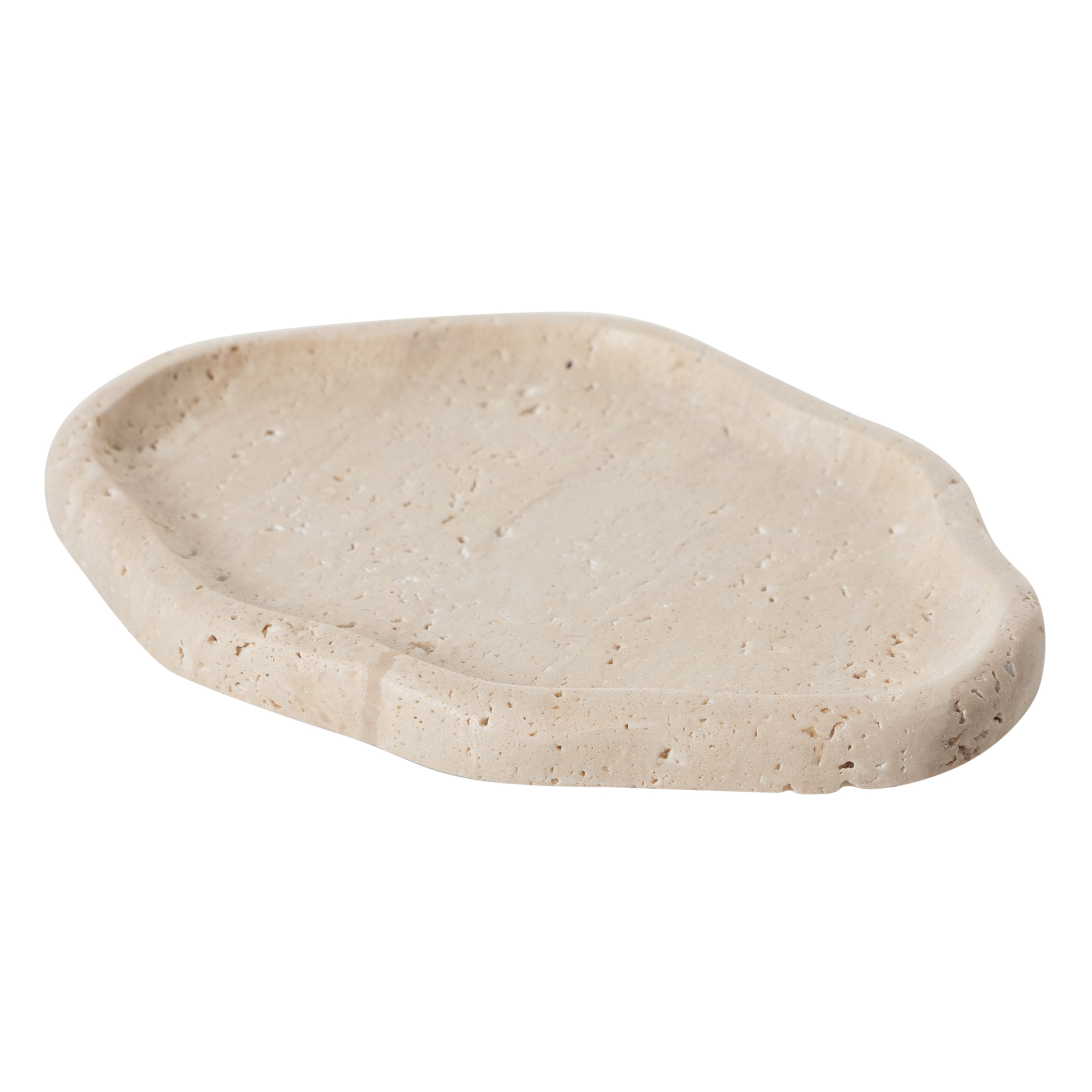 TRAVERTEN DEKORATİF TABAK 17x25 CM