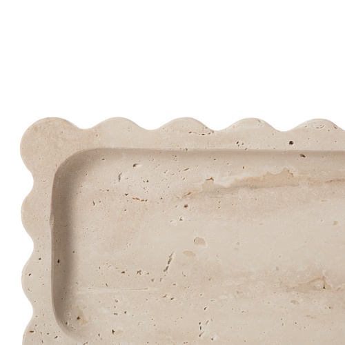  TRAVERTEN BLOOM DEKORATİF TABAK12X30 CM