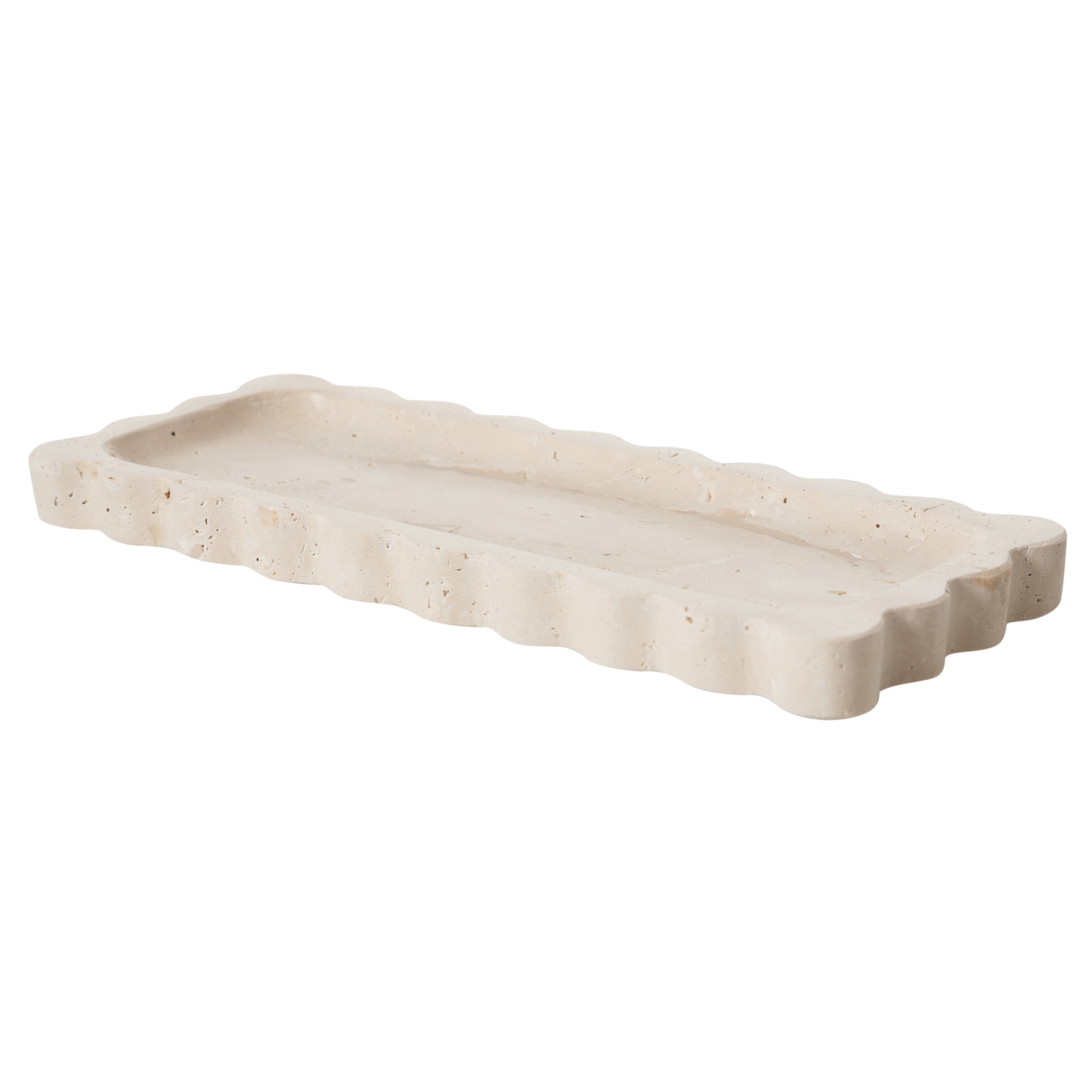 TRAVERTEN BLOOM DEKORATİF TABAK12X30 CM