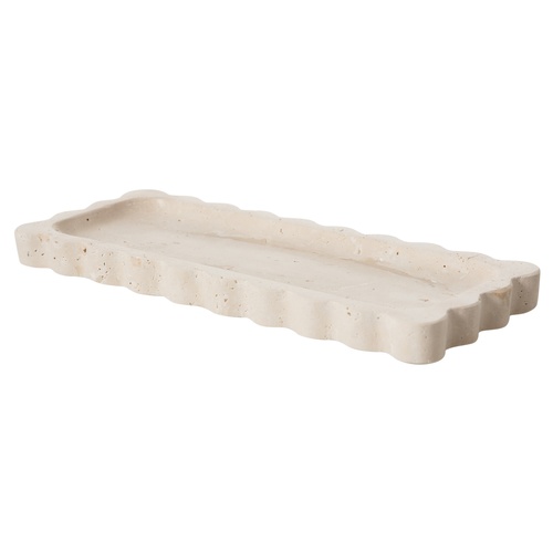 TRAVERTEN BLOOM DEKORATİF TABAK12X30 CM