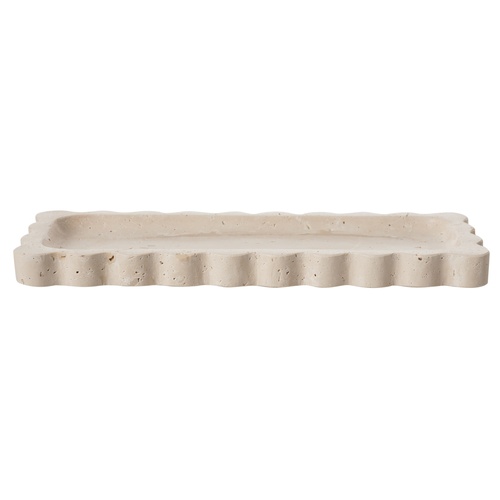 TRAVERTEN BLOOM DEKORATİF TABAK12X30 CM
