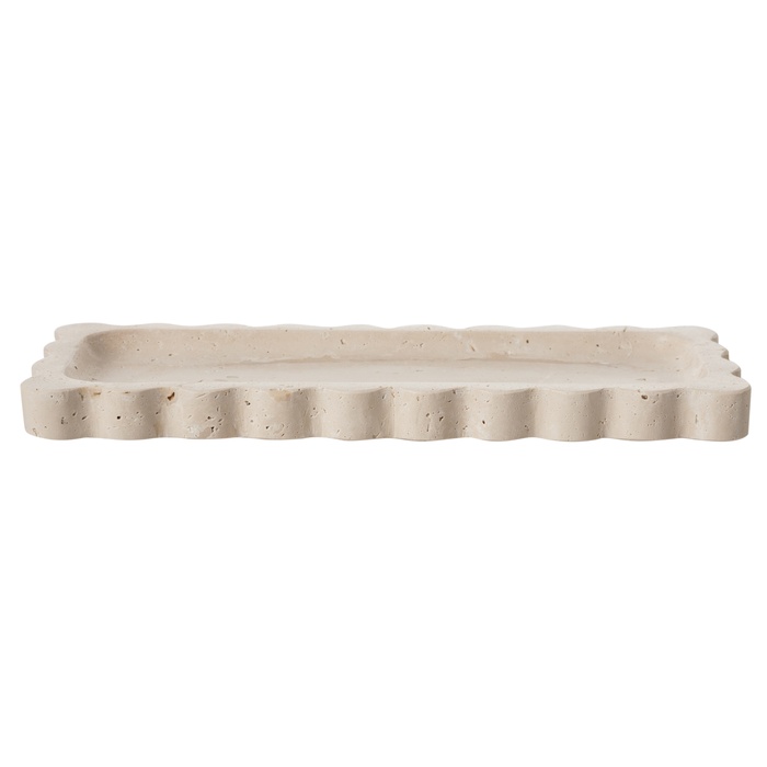 TRAVERTEN BLOOM DEKORATİF TABAK12X30 CM