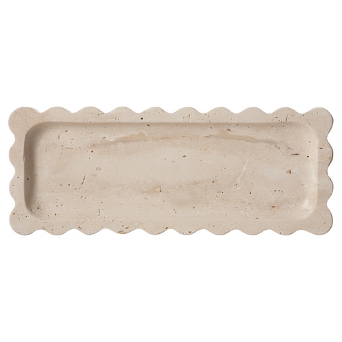 TRAVERTEN BLOOM DEKORATİF TABAK12X30 CM