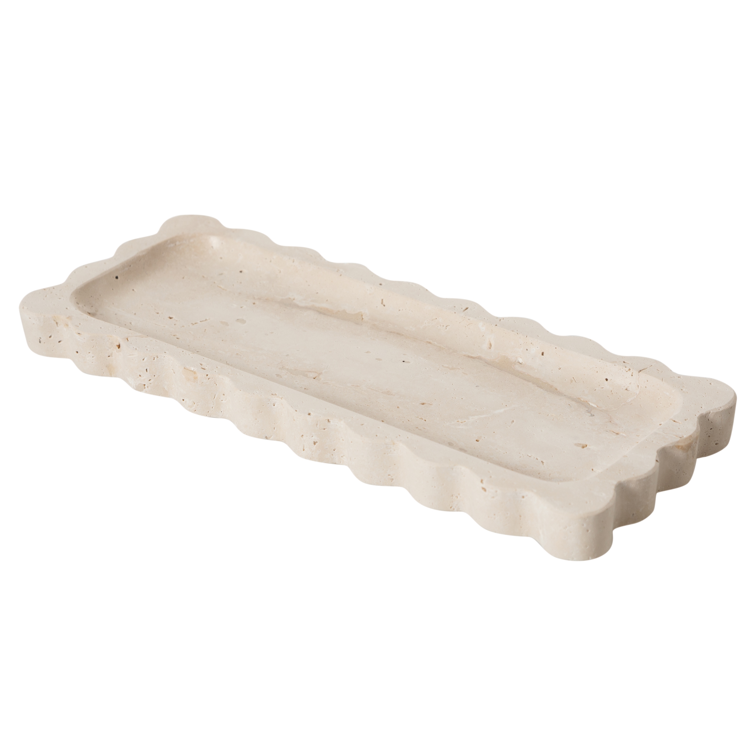 TRAVERTEN BLOOM DEKORATİF TABAK12X30 CM