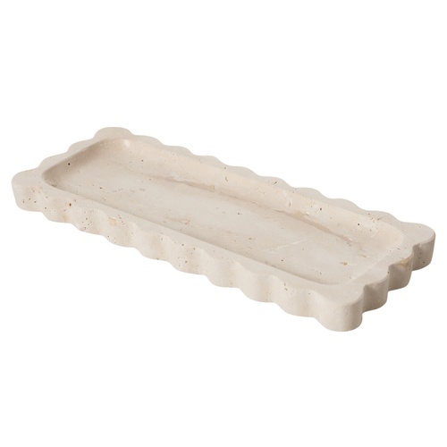 TRAVERTEN BLOOM DEKORATİF TABAK12X30 CM