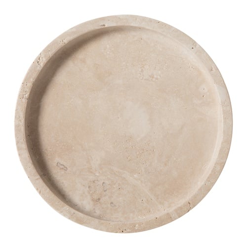 TRAVERTEN DEKORATİF SUNUMLUK   25x17 CM