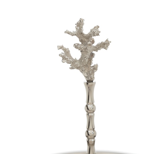 CRYSTAL CORAL DEKORATİF KEK STANDI 25X27 CM