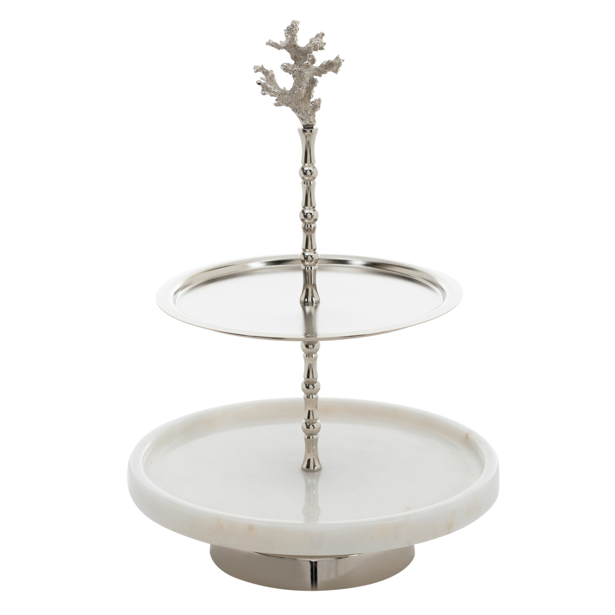 CRYSTAL CORAL DEKORATİF KEK STANDI 25X27 CM