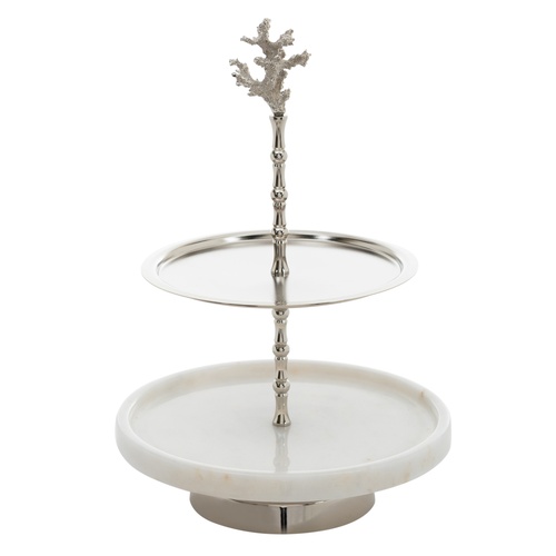 CRYSTAL CORAL DEKORATİF KEK STANDI 25X27 CM