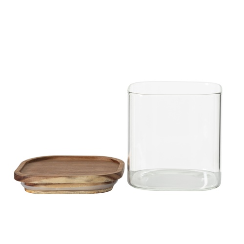KARE CAM KAVANOZ AKASYA 600ML