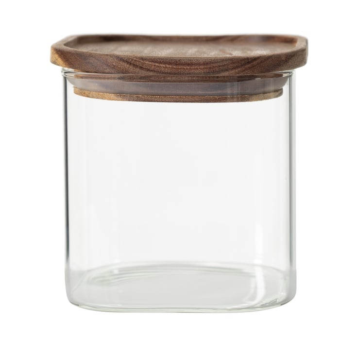 KARE CAM KAVANOZ AKASYA 600ML