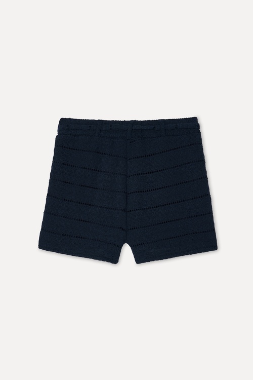  Kadın Lacivert Comfort Fit Örme Şort