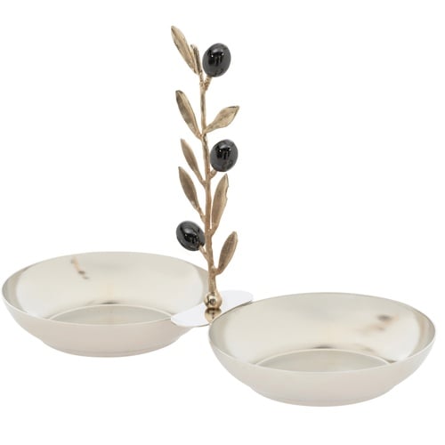 OLIVE İKİLİ  DEKORATİF SUNUMLUK  25X112X18 CM