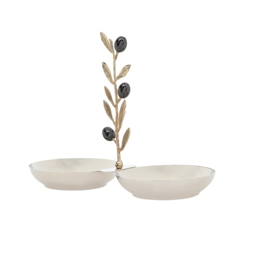 OLIVE İKİLİ  DEKORATİF SUNUMLUK  25X112X18 CM