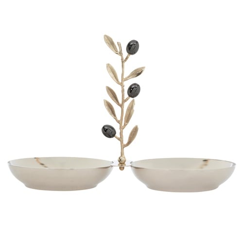 OLIVE İKİLİ  DEKORATİF SUNUMLUK  25X112X18 CM