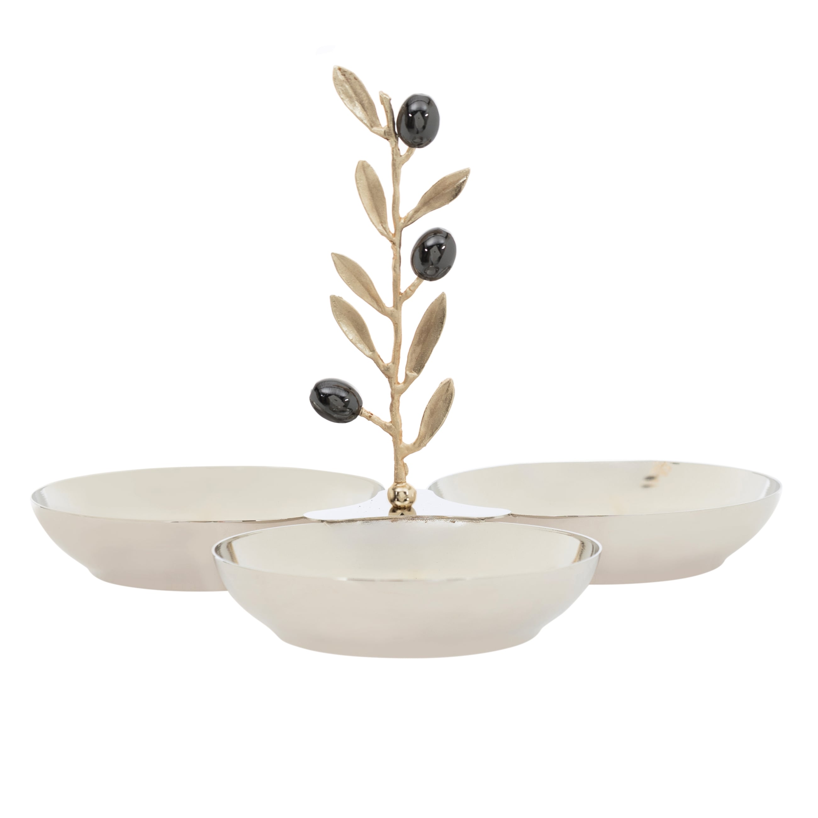 OLIVE ÜÇLÜ  DEKORATİF SUNUMLUK  25X18 CM