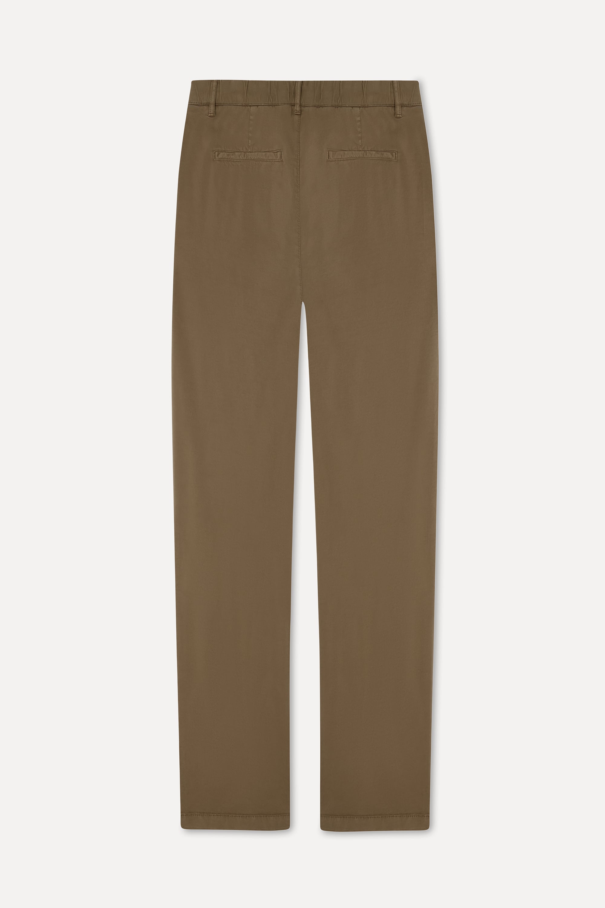 Erkek Kahverengi Straight Fit Chino Pantolon