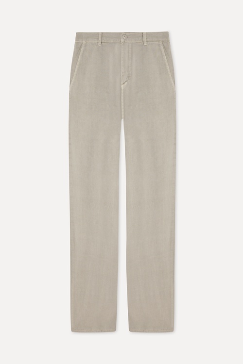 Erkek Taş Rengi Straight Fit Chino Pantolon