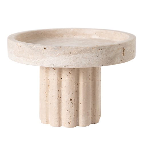 TRAVERTEN DEKORATİF SUNUMLUK 18x12 CM