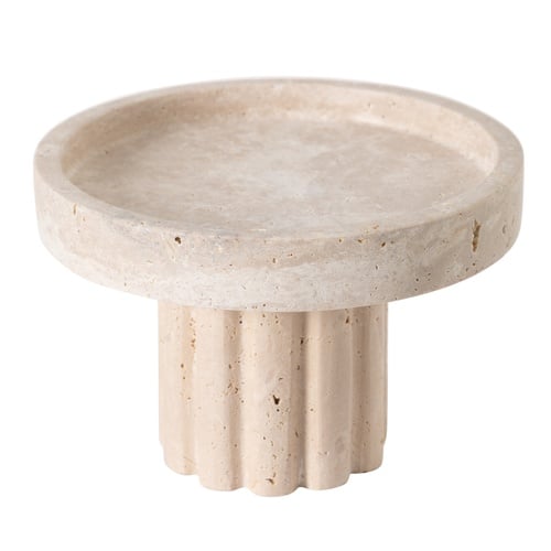 TRAVERTEN DEKORATİF SUNUMLUK 18x12 CM