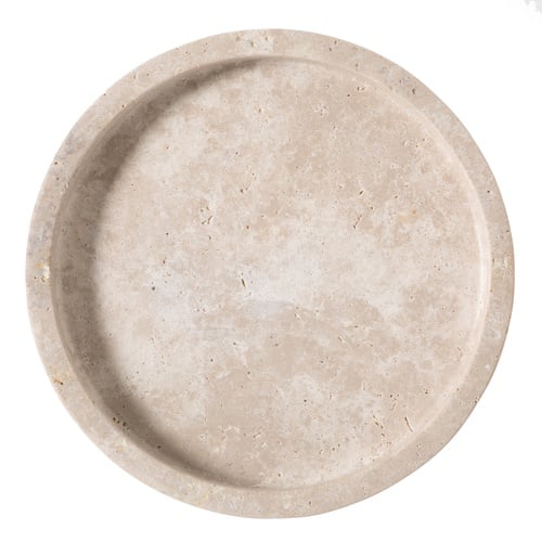TRAVERTEN DEKORATİF SUNUMLUK 18x12 CM