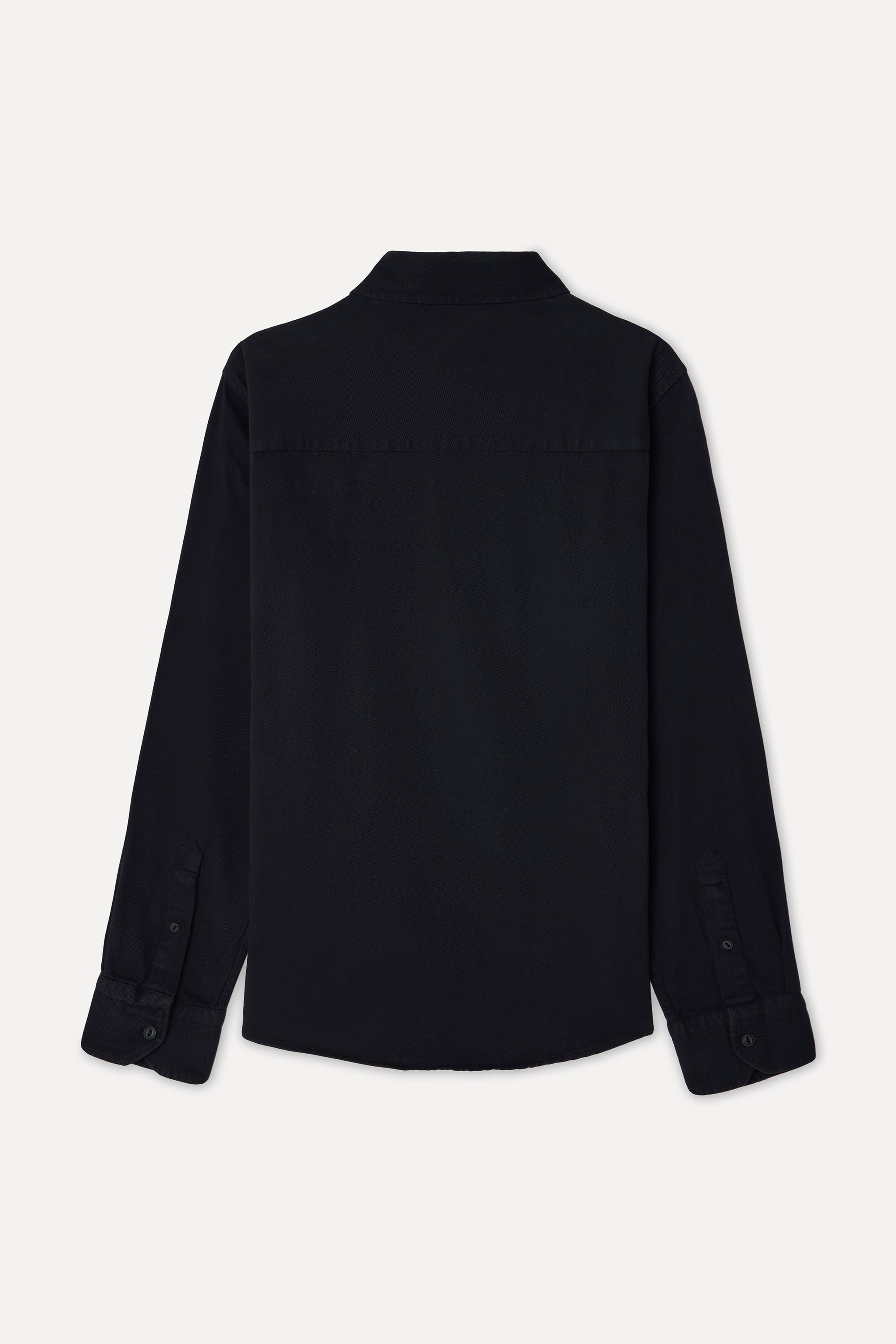 Erkek Siyah Comfort Fit Uzun Kollu Gömlek
