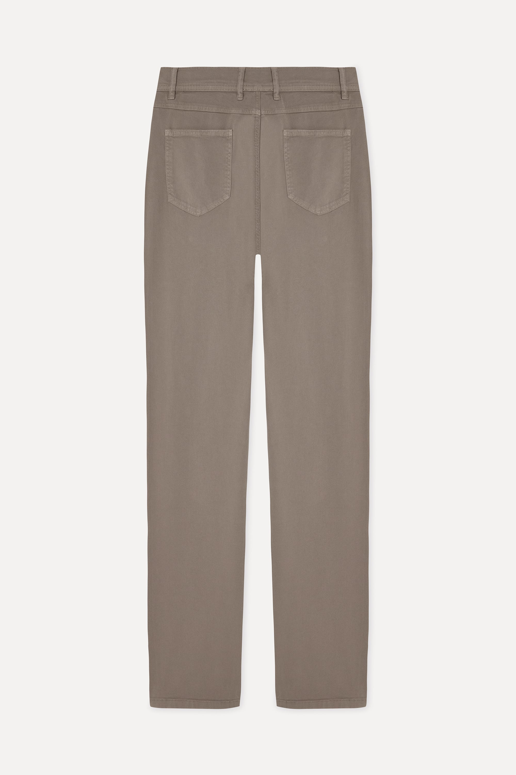 Erkek Vizon Rengi Slim Straight Fit Pantolon