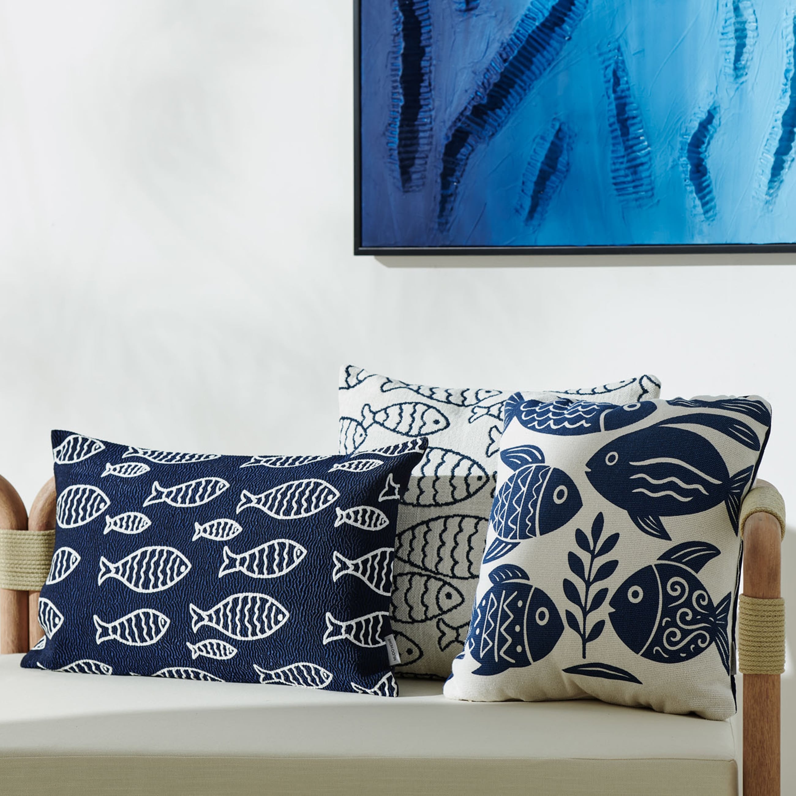 MARİN FISH KIRLENT LACİVERT 35X55 CM